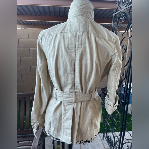 Denim & Supply R Lauren Safari Style Cotton Neutral Short Trench Jacket S/P S P - Picture 5 of 16